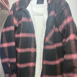 Nomad Black and Pink Checkered Jacket